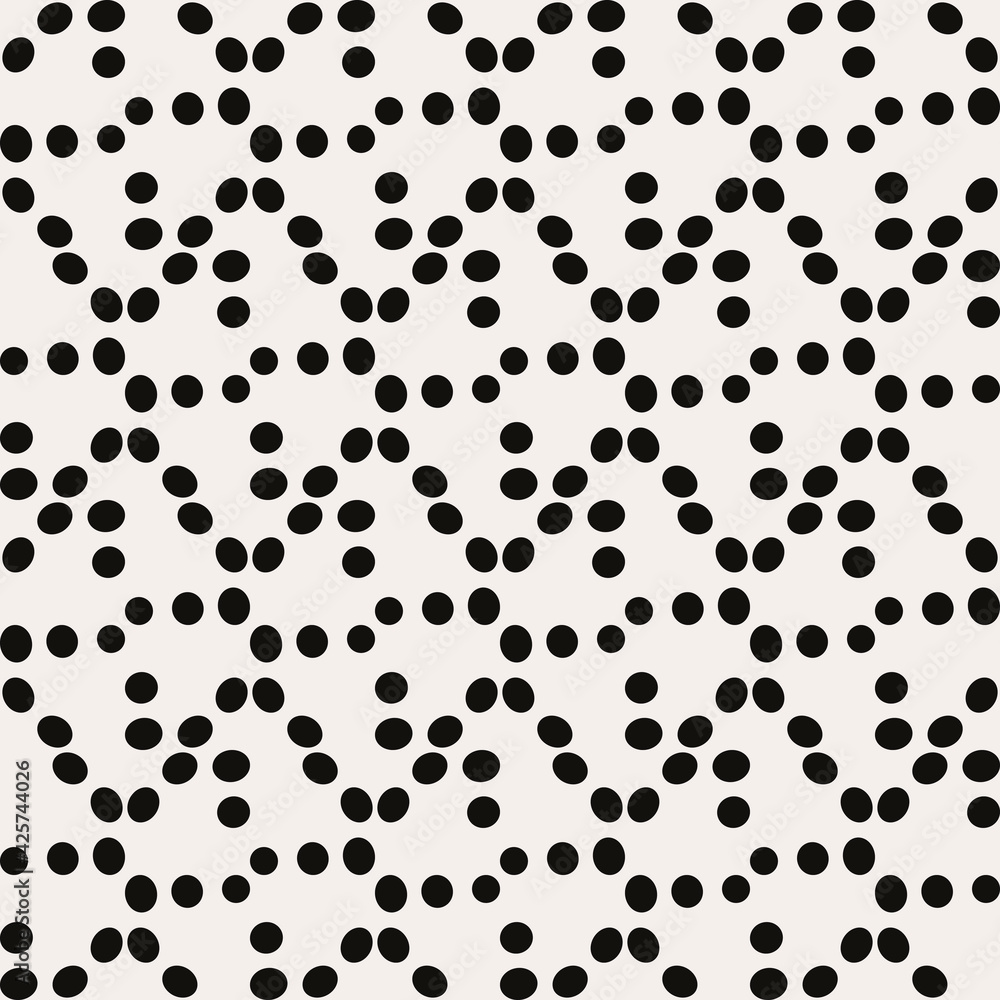 Convex ornament from dots. White background and twisted dots. Convex ornament from dots. White background and twisted dots.