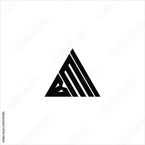 B M I letter logo creative design. BMI icon