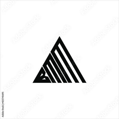 B M M letter logo creative design. BMM icon