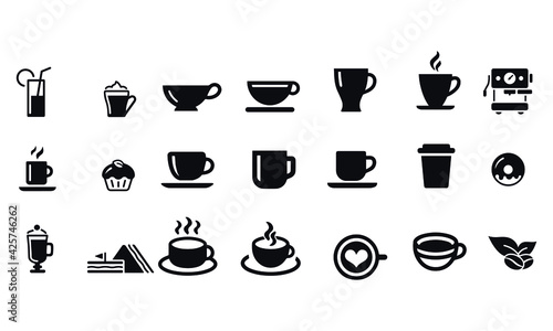 Coffee Cup Icons vector design 