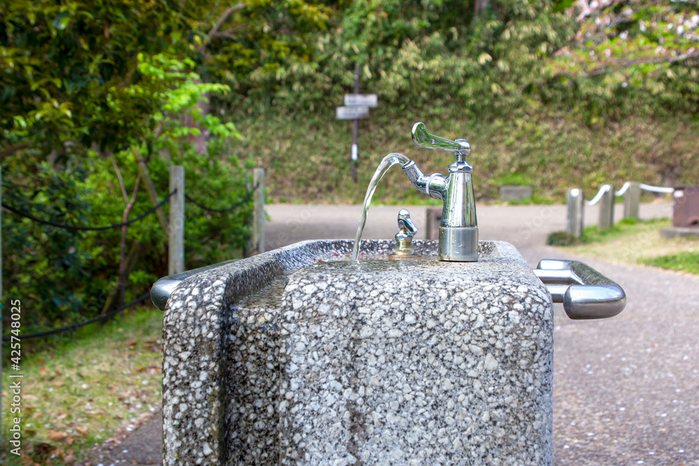 water drinking fountain in the public square water drinking fountain in the public square