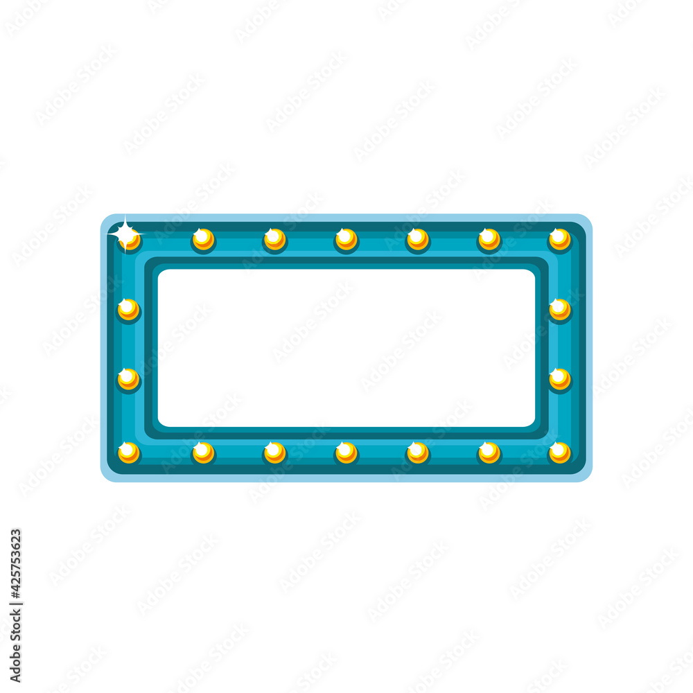 rectangle bulbs frame rectangle bulbs frame