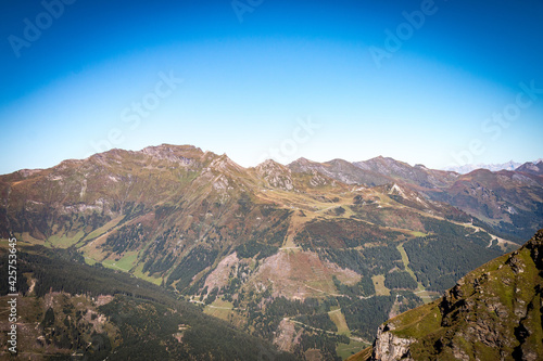 panoramic view from stubnerkogel, bad gastein, salzburg, austria, alps, autumn
