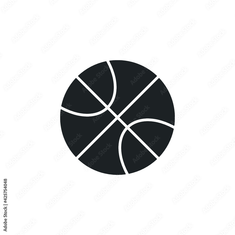 ball of basketball flat icon ball of basketball flat icon