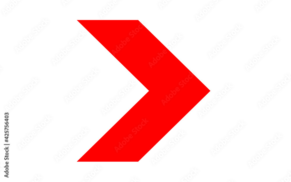 Red arrow icon, Red colour arrow indicator Red arrow icon, Red colour arrow indicator