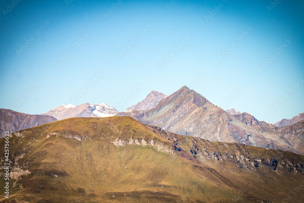 panoramic view from stubnerkogel, bad gastein, salzburg, austria, alps, autumn