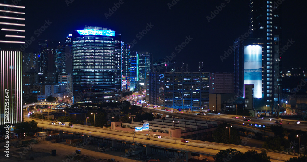 Fototapeta premium Hong Kong city night view