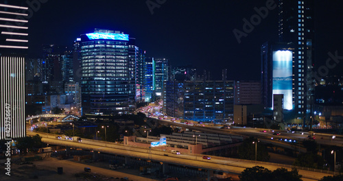 Photography Hong Kong city night view