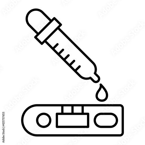 Vector Diluent Outline Icon Design