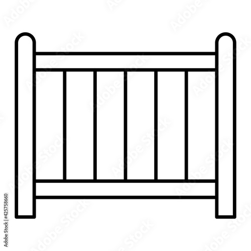  Vector Crib Outline Icon Design