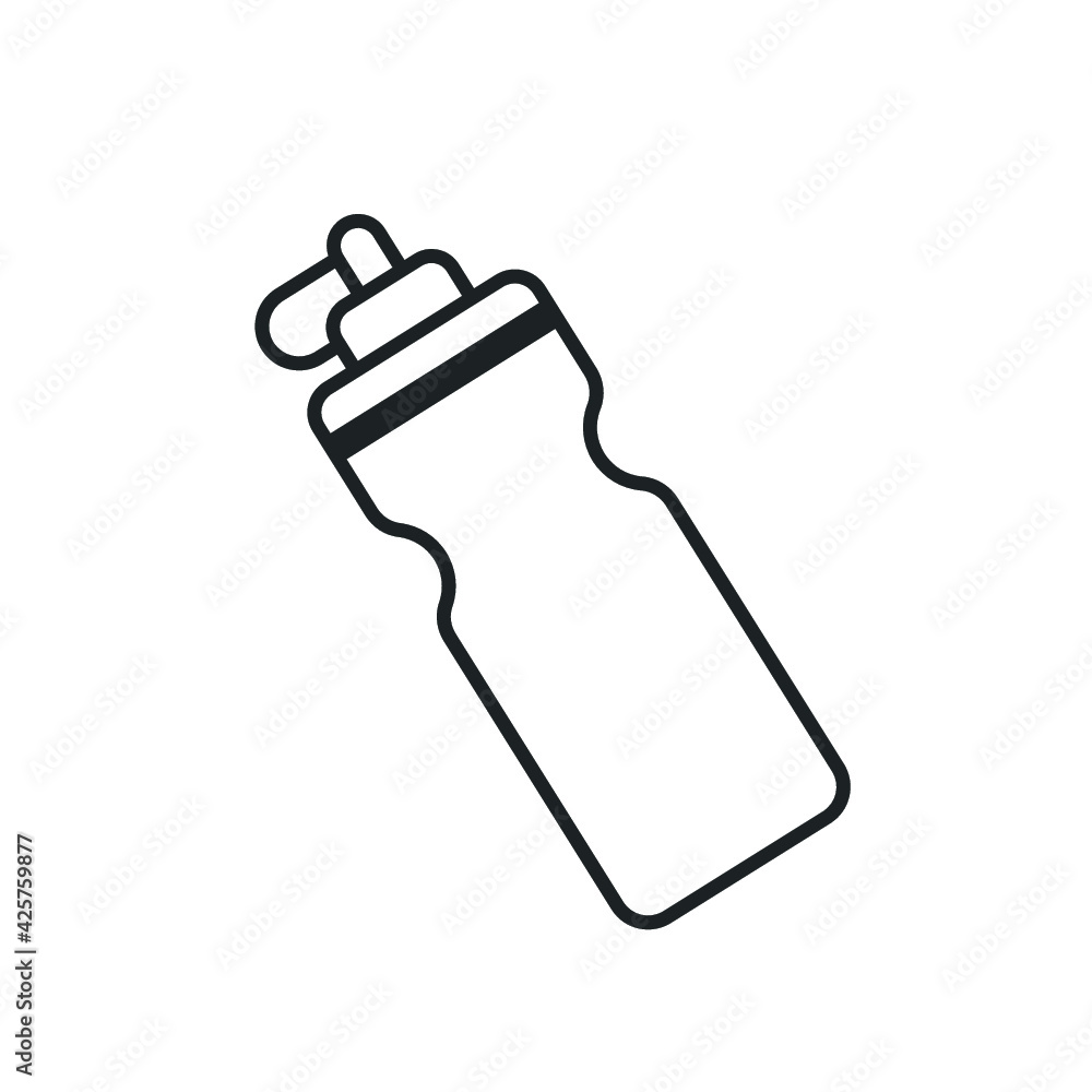 sports water bottle line icon sports water bottle line icon