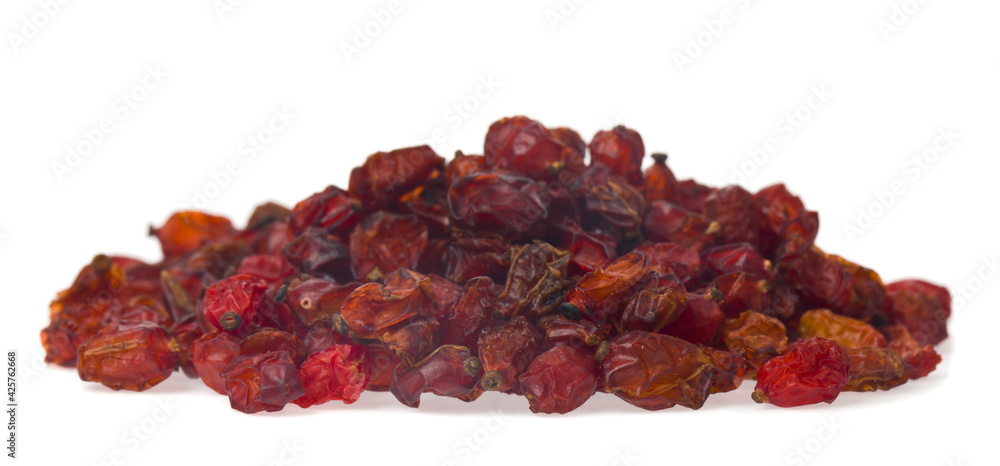 Barberry spices isolated on white background close-up. Barberry spices isolated on white background close-up.