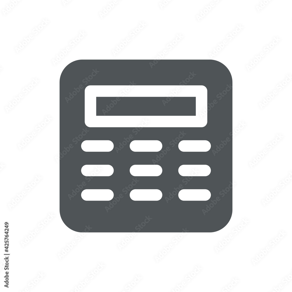 Calculator icon isolated on white background. Calculation symbol modern, simple, vector, icon for website design, mobile app, ui. Vector Illustration Calculator icon isolated on white background. Calculation symbol modern, simple, vector, icon for website design, mobile app, ui. Vector Illustration