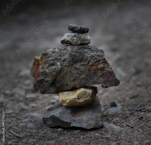 Kamienie w górach stołowych