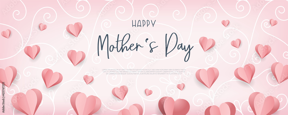 Cute Mother's Day design, great for covers, banners, wallpapers, invitations