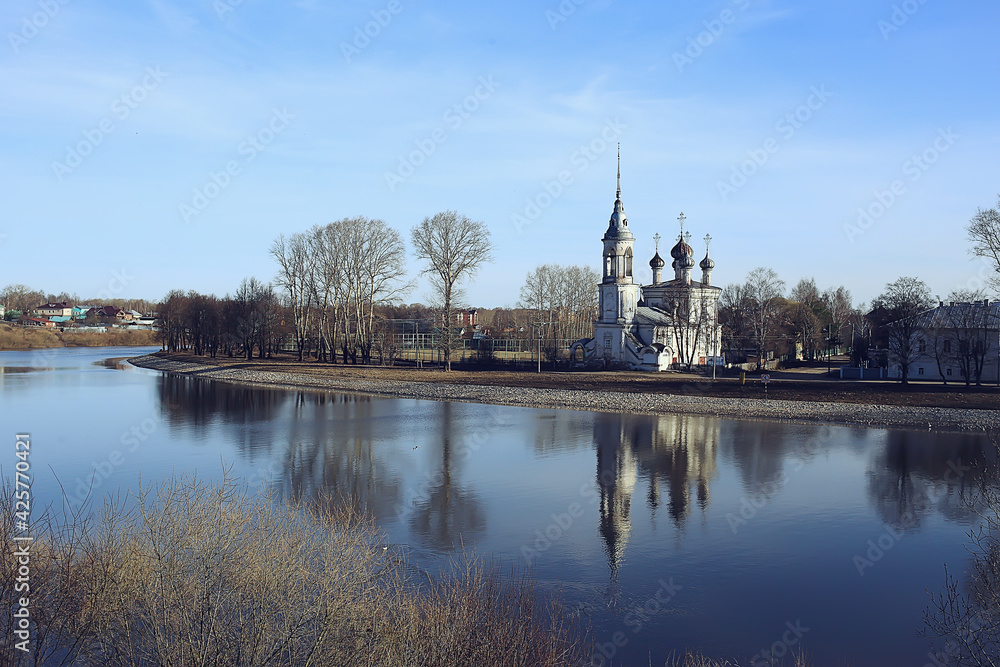 Vologda church, Orthodox Christian church, Vologda monastery Russian North, pilgrims tourism