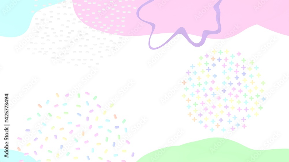 3D background design with trendy patterns, space for text, 3D rendering 3D background design with trendy patterns, space for text, 3D rendering