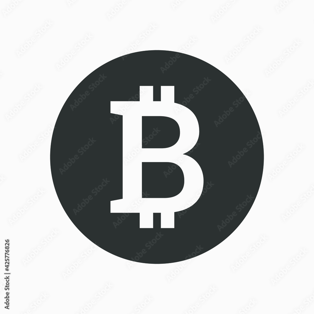 Cryptocurrency symbol. Bitcoin vector icon. Digital mining. Cryptocurrency symbol. Bitcoin vector icon. Digital mining.