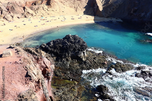 Plage de Papagayo Playa Blanca Lanzarote Canaries Espagne