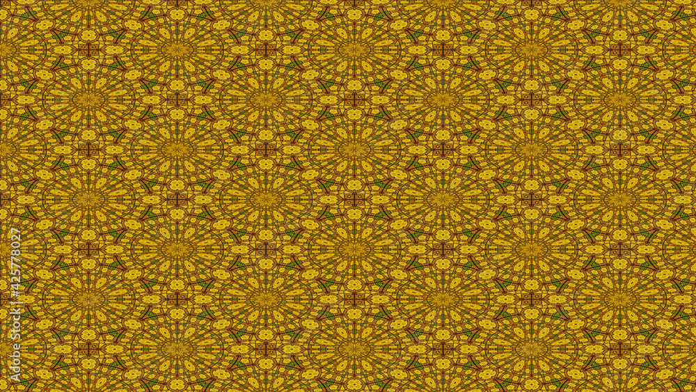 Green and yellow geometric pattern Green and yellow geometric pattern