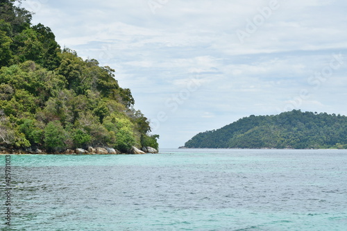 landscape of sea from monkey island travel location in Thailand © pedphoto36pm