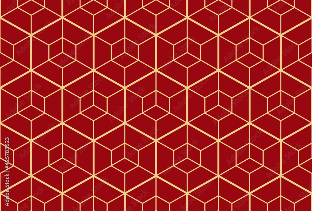 The geometric pattern with lines. Seamless vector background. Gold and red texture. Graphic modern pattern. Simple lattice graphic design The geometric pattern with lines. Seamless vector background. Gold and red texture. Graphic modern pattern. Simple lattice graphic design