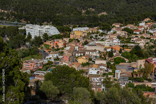 panoramic view of the village of, Genova, delicatessen village of mallorca, near palma de mallorca, spain © Hans Hansen