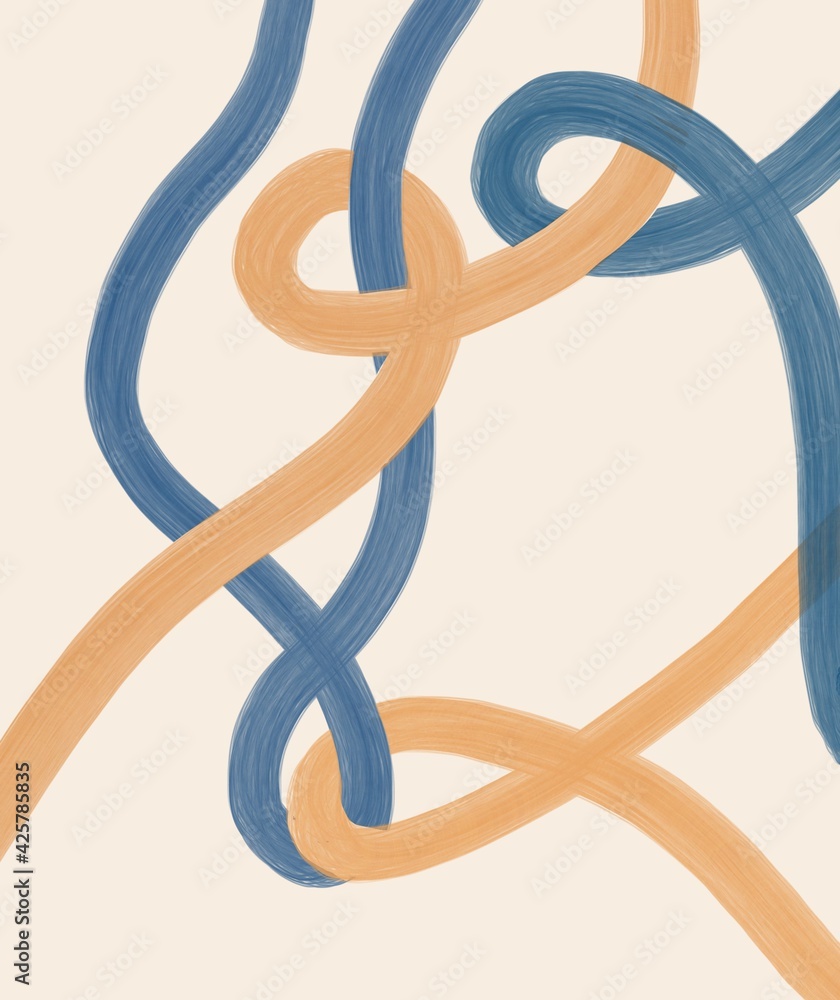 Obraz premium Background with watercolor stripes hand painted