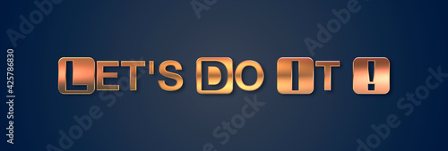 Let's do it con sfondo colorato