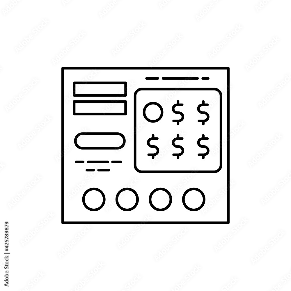 Lotto olor line icon. Pictogram for web page, mobile app, promo. Lotto olor line icon. Pictogram for web page, mobile app, promo.