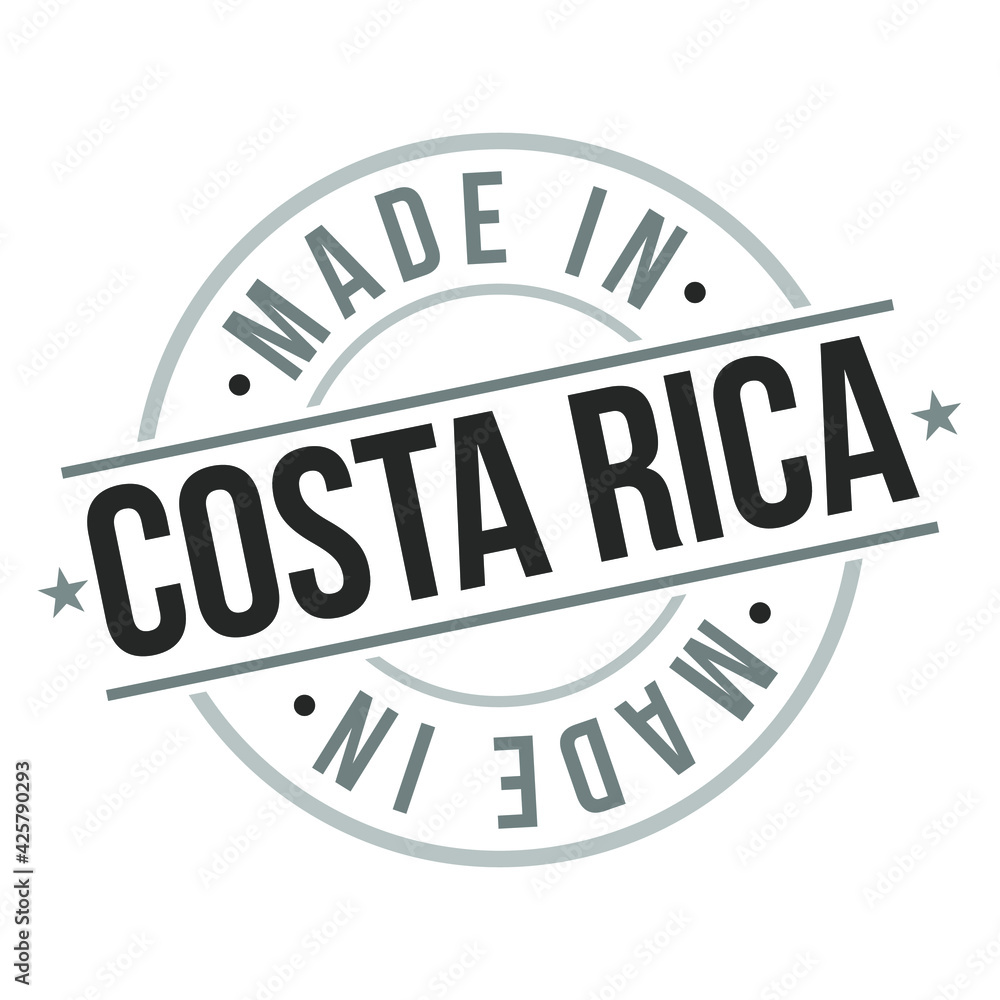 Made in Costa Rica Quality Original Stamp Design Vector Art. Seal National Product badge vector. Made in Costa Rica Quality Original Stamp Design Vector Art. Seal National Product badge vector.