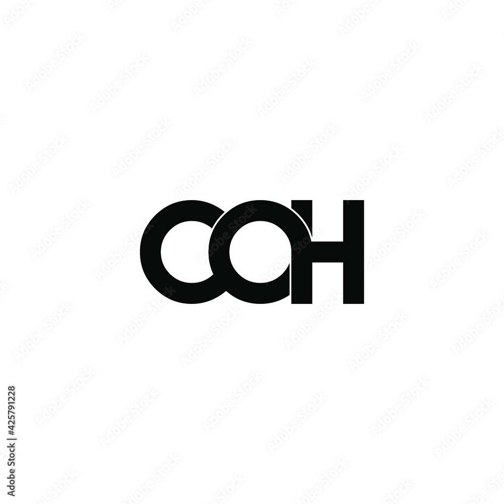 coh letter original monogram logo design coh letter original monogram logo design