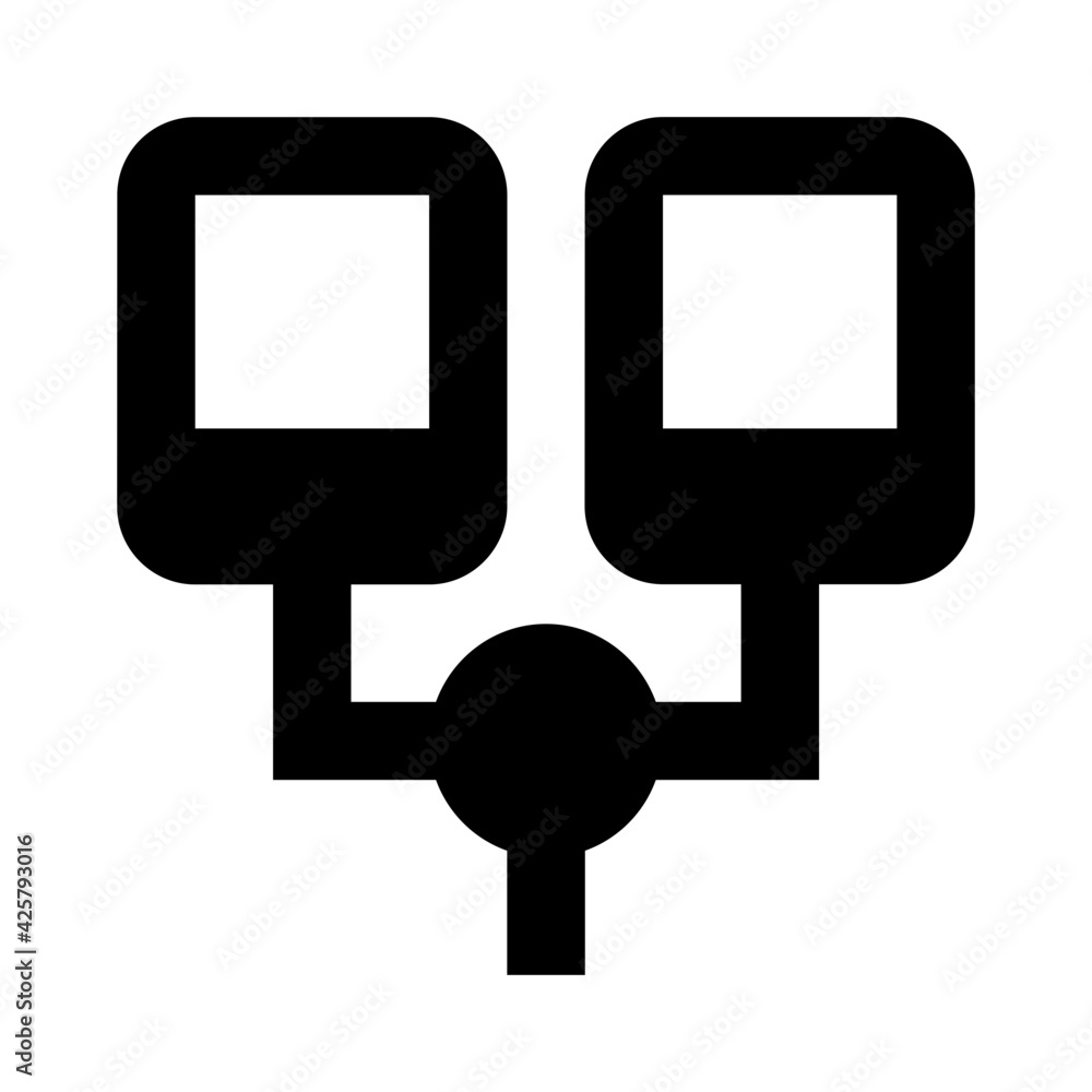 Icon of connected devices in linear design
Icon of connected devices in linear design