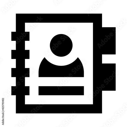 
Download this linear icon of contacts book 

