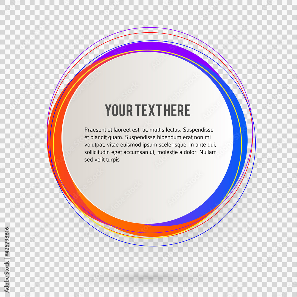 Label blank template, white background and Blurry gradient with lines circle ring. Vector illustration EPS 10. Modern design editable layout title page for new product newsletters, web banners Label blank template, white background and Blurry gradient with lines circle ring. Vector illustration EPS 10. Modern design editable layout title page for new product newsletters, web banners