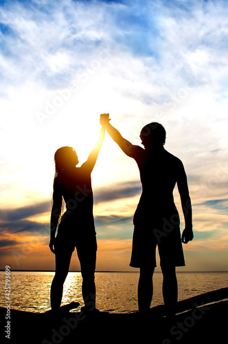 Couple on the Sunset