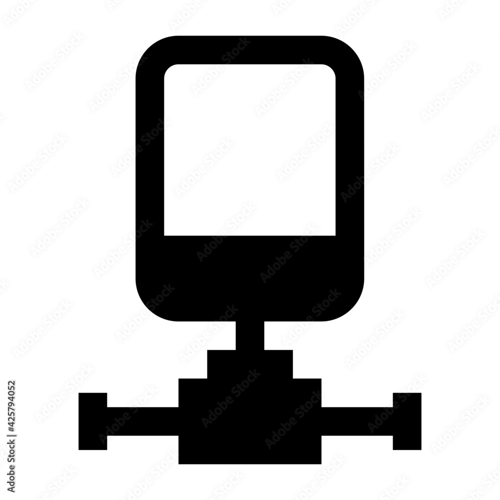 An icon of mobile network outline design
An icon of mobile network outline design