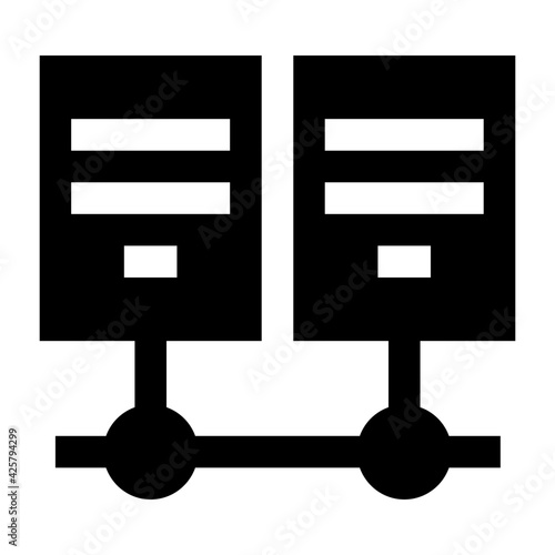 
A servers connection editable linear icon

