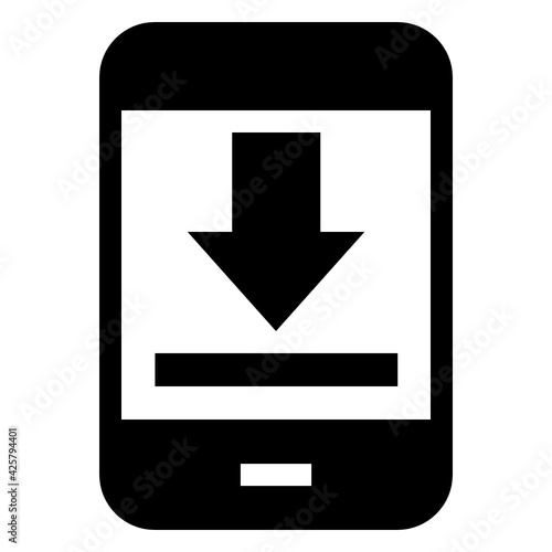 
A mobile download linear design 

