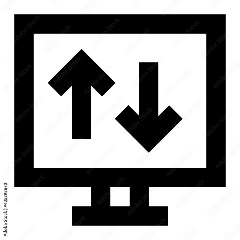 An online data transfer linear editable icon
An online data transfer linear editable icon