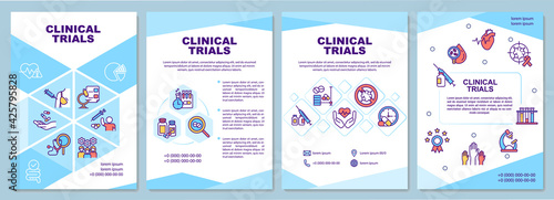 Canvas Print Clinical trials brochure template