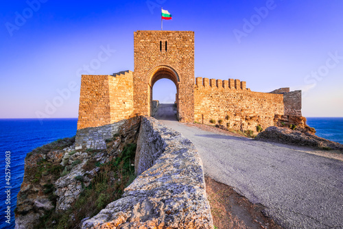Foto Kaliakra Fortress medieval ruins in Bulgaria