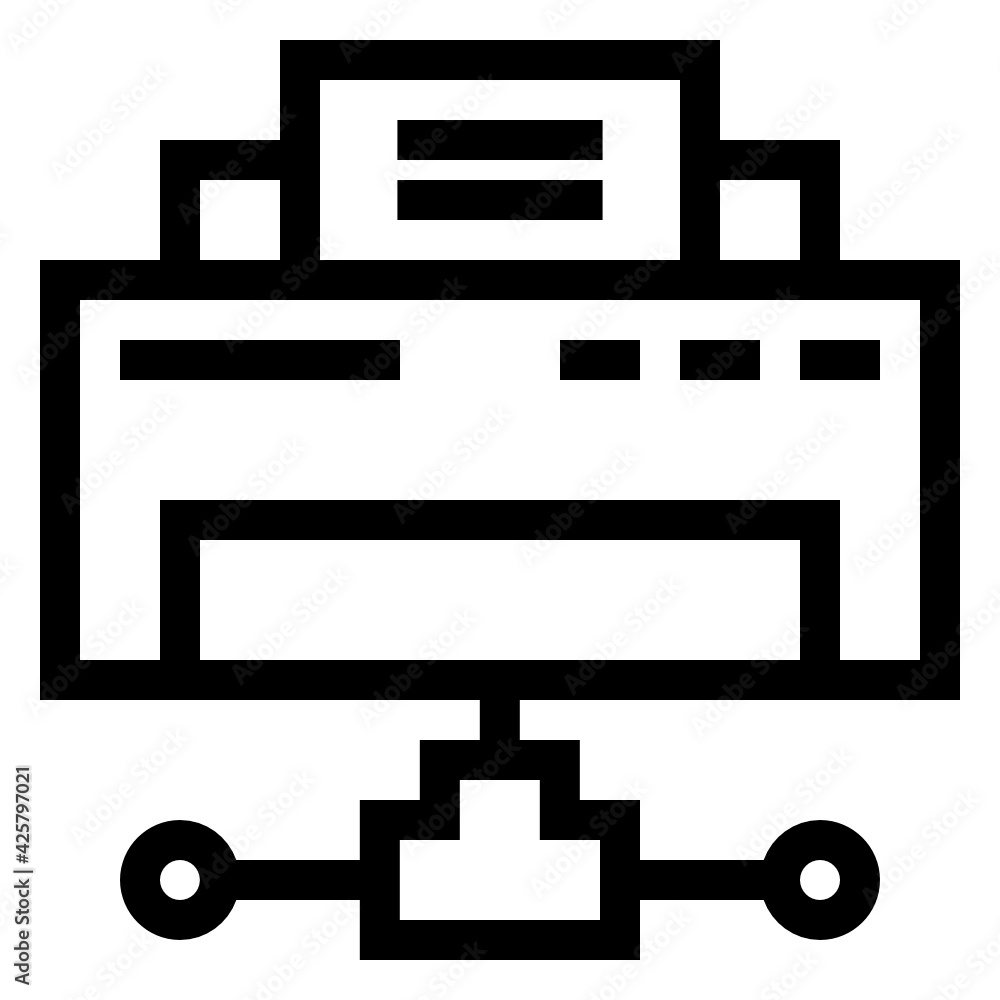 Paper inside machine denoting shared printer linear icon, download premium design
Paper inside machine denoting shared printer linear icon, download premium design