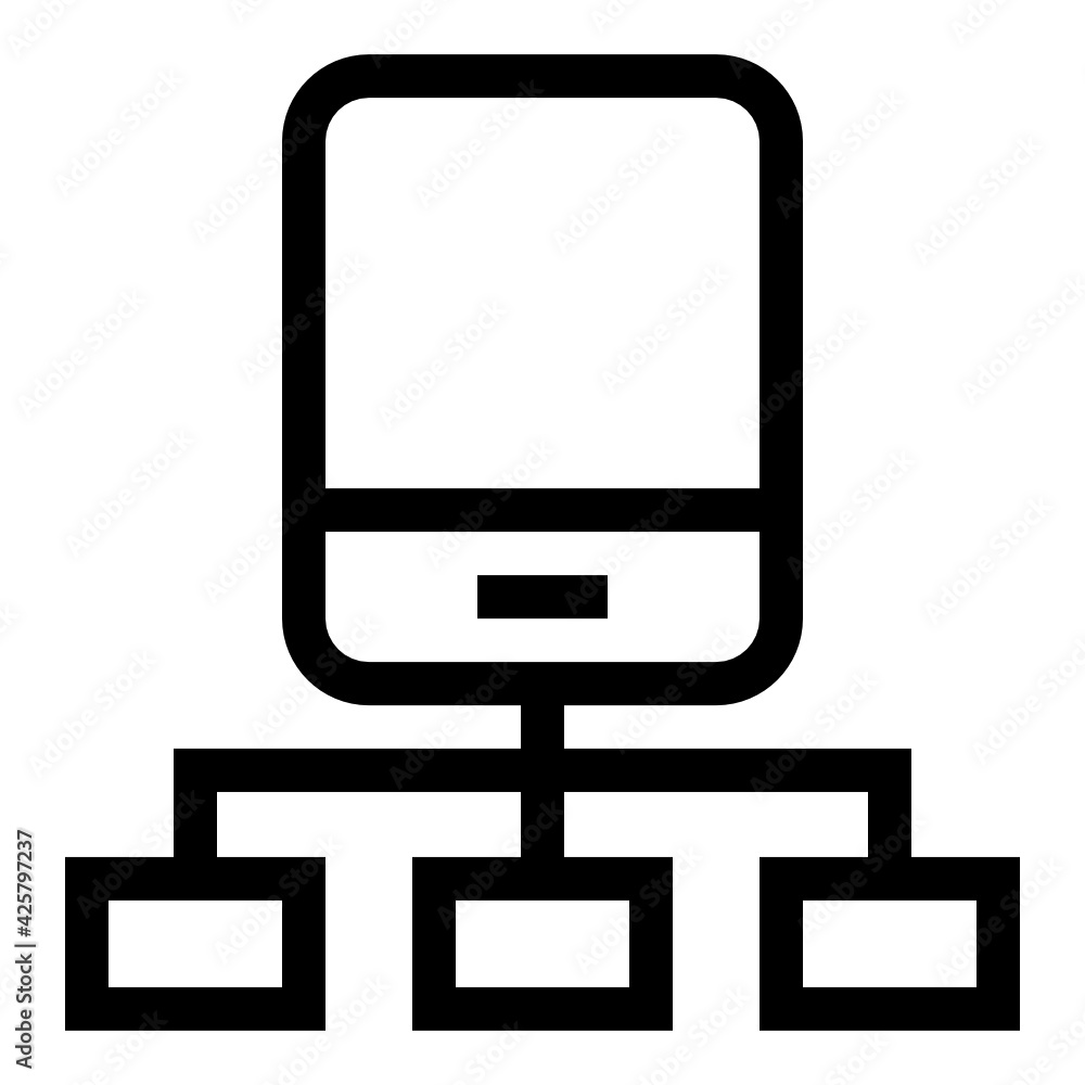 An icon of cellular network outline design
An icon of cellular network outline design