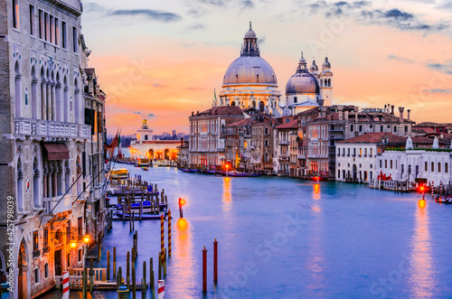 Venice, Italy - Grand Canal sunset