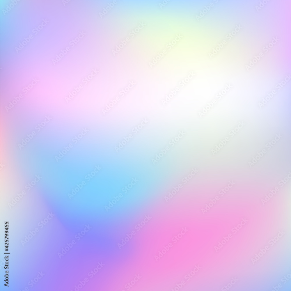 Holographic gradient background. Abstract Blurred mint purple white backdrop. Vector illustration for your graphic design, banner, poster Holographic gradient background. Abstract Blurred mint purple white backdrop. Vector illustration for your graphic design, banner, poster
