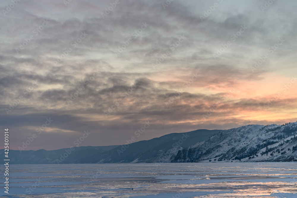 Baikal lake in winter. Irkutsk Region, Russia Baikal lake in winter. Irkutsk Region, Russia