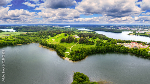 Fototapeta Naklejka Na Ścianę i Meble -  Góra Czterech Wiatrów w Mrągowie na Mazurach w północno-wschodniej Polsce.