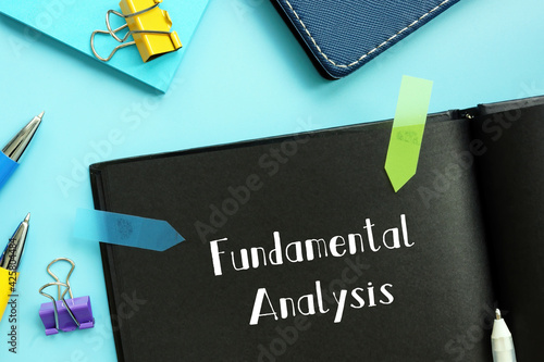 Fotografie Business concept about Fundamental Analysis with phrase on the sheet