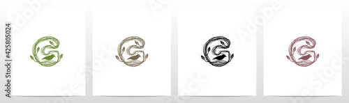 Letter Shaped Nest Logo Design G